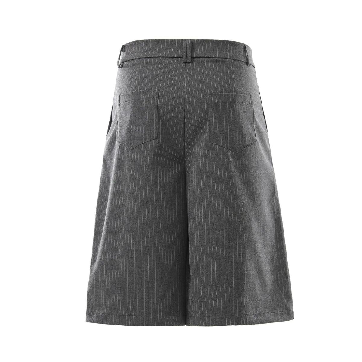 Vintage Pinstripe Wide Leg Cropped Trousers