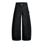Vintage Slub Carpenter Baggy Denim Pants