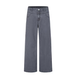 Retro Loose-Fit Straight-Leg Wide Leg Casual Pants