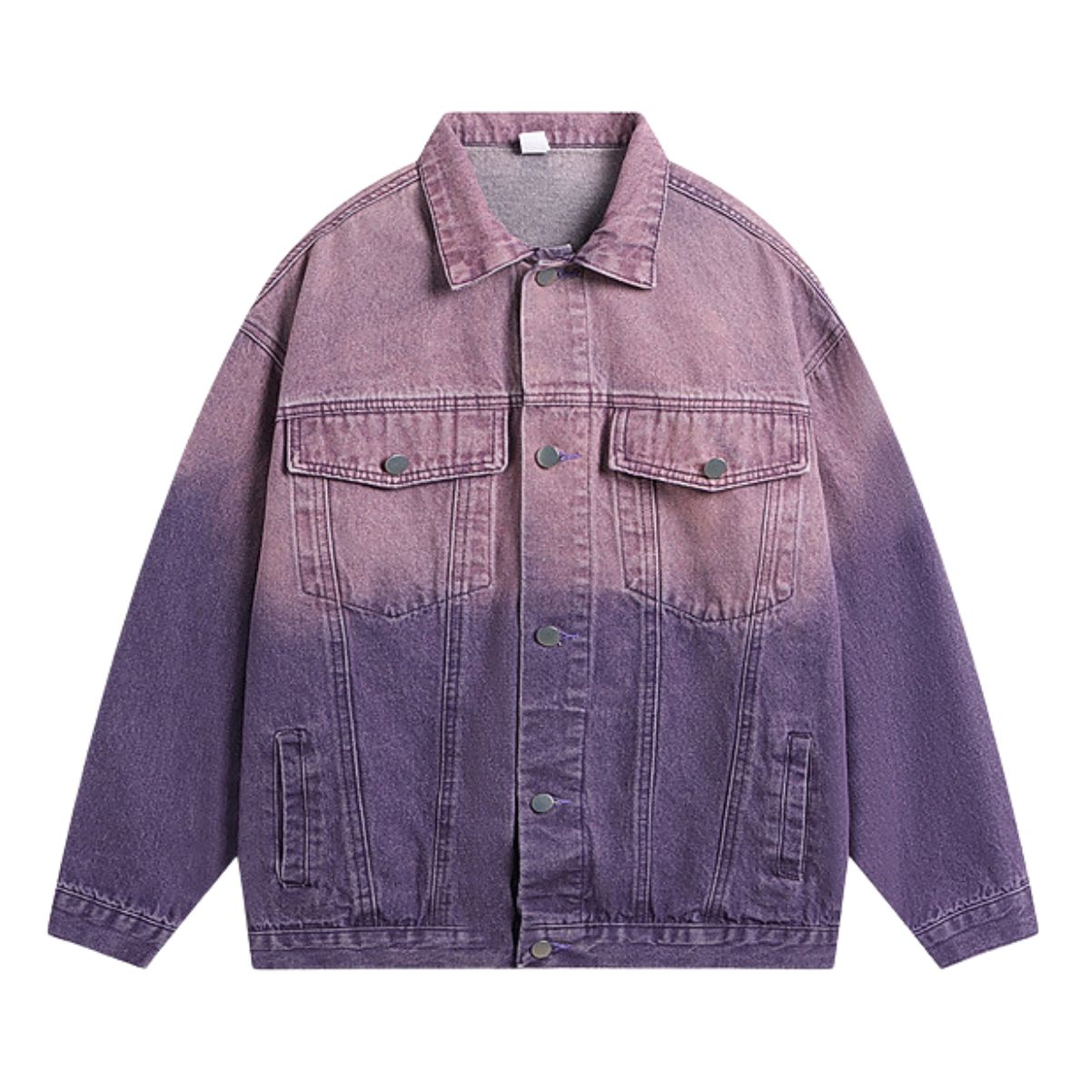 Retro Japanese Loose Gradient Denim Jacket Men & Women