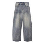 Vintage Slub Denim Barrel Leg Jeans