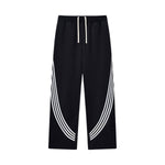 Retro Varsity Stripe Baggy Pants