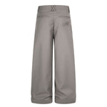 Quiet Luxury Pleated Straight-Leg Trousers