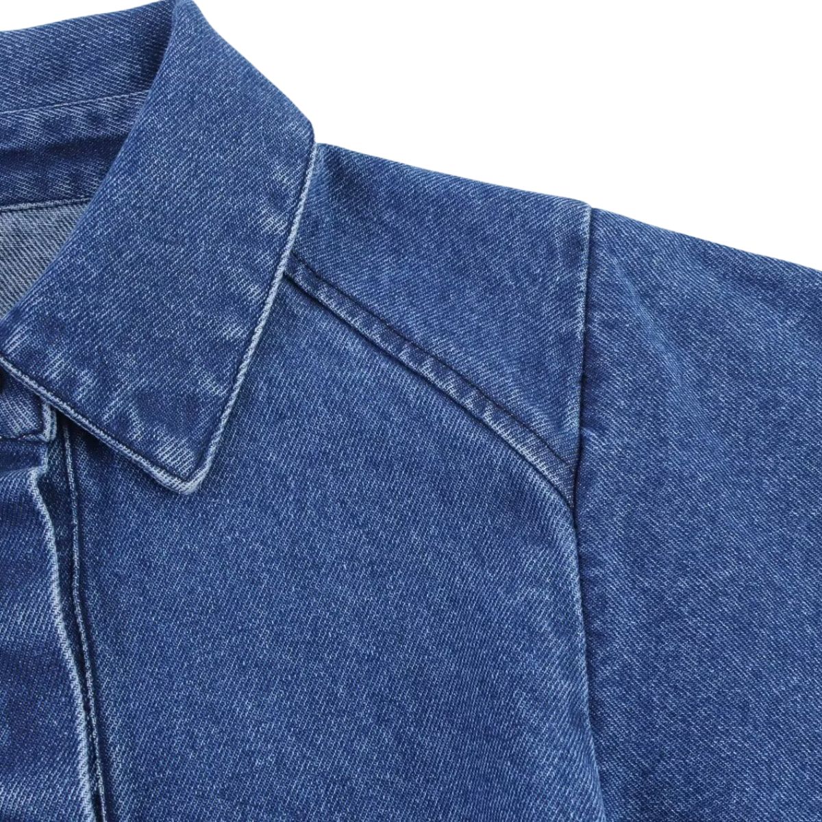 Women's Versatile Lapel Single-breasted Denim Kimono Shirt