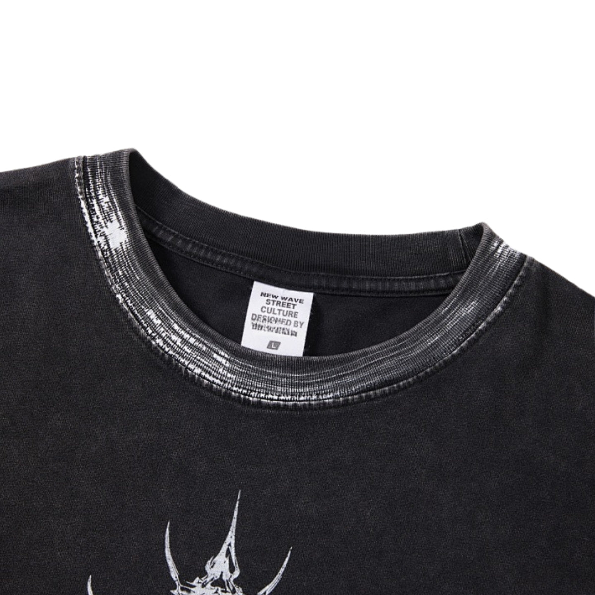 Retro Wasteland Paint-Splatter Distressed T-Shirt
