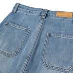 Vintage Washed Denim Mini Skirt