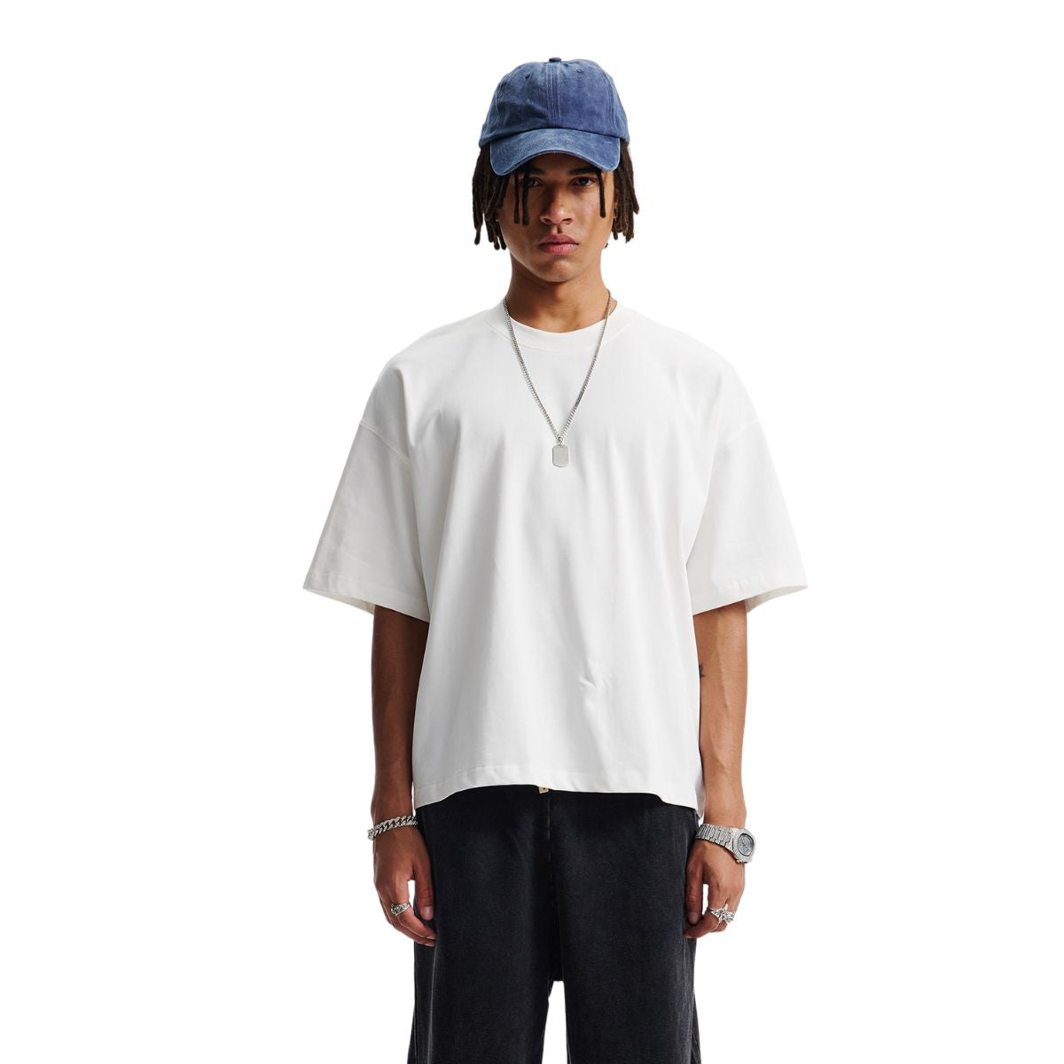 Heavyweight Solid Color Boxy Tee 275gsm