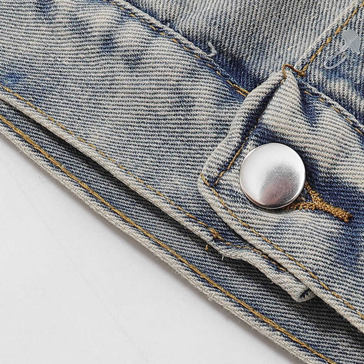 Raw Edge Star Denim Trucker Jacket