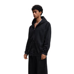 Heavyweight Washed Cotton Zip-Up Hoodie