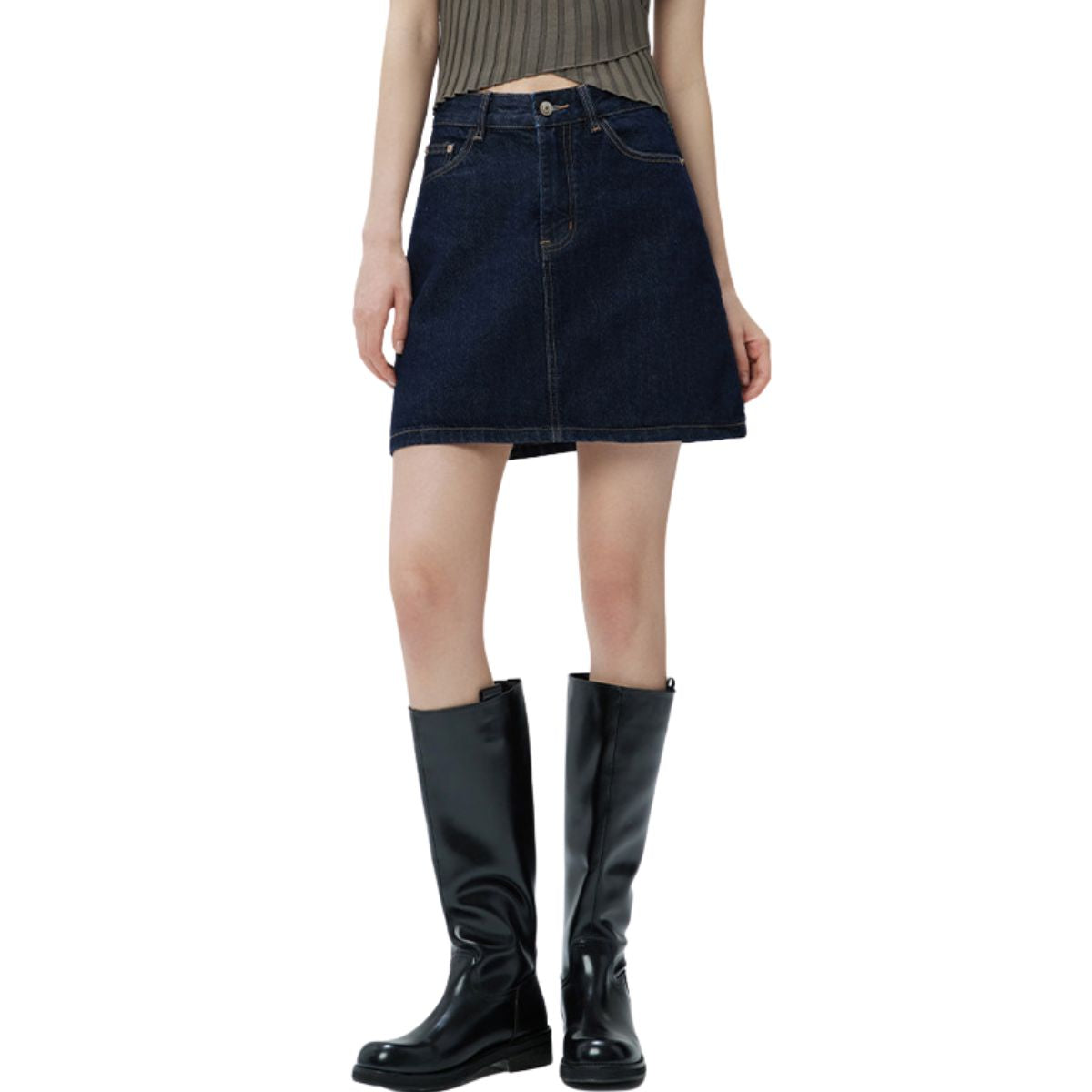 Women's A-Line Denim Mini Skirt
