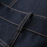 V-Neck Sleeveless Denim Midi Dress