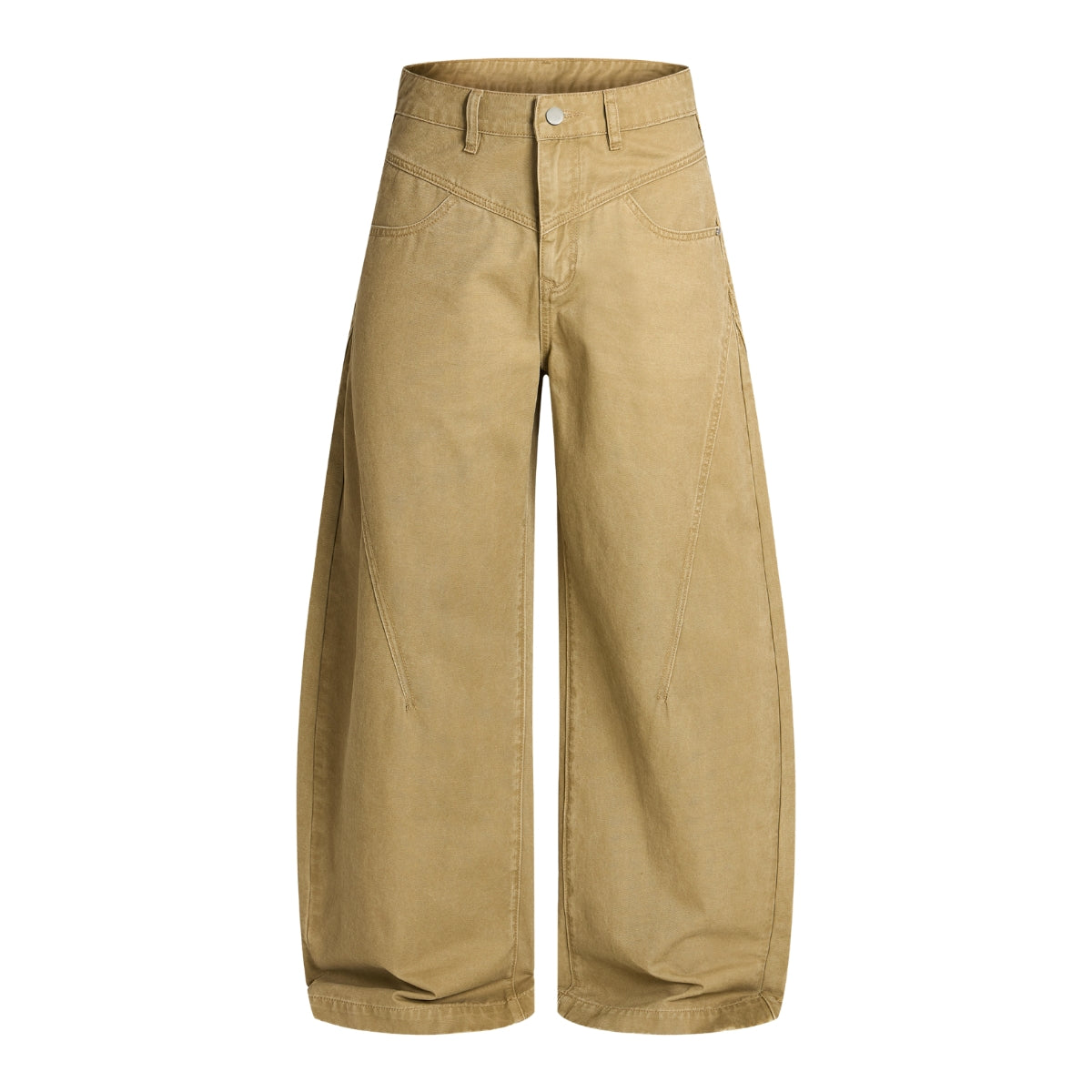 Retro Curved-Leg Relaxed Fit Cargo Pants