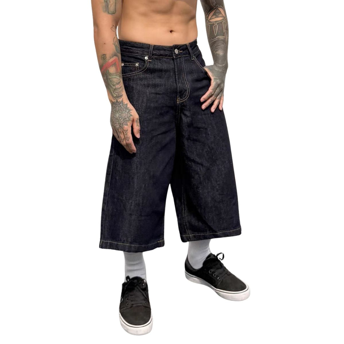 Deep Indigo Skate Fit Denim Shorts