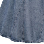 Adjustable Straps A-Line Denim Slip Dress