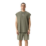 Camiseta sin mangas Raw Edge Destructive Muscle de 275 g/m²