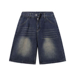 Vintage Shadow Wash Denim Shorts