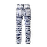 Smoke Rise Men's Skinny Stacked Destroyed Jeans