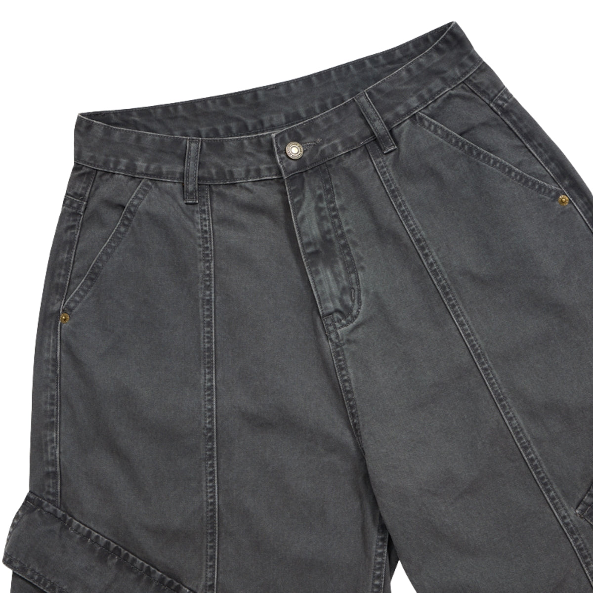 Multi-Pocket Baggy Cargo Cropped Pants