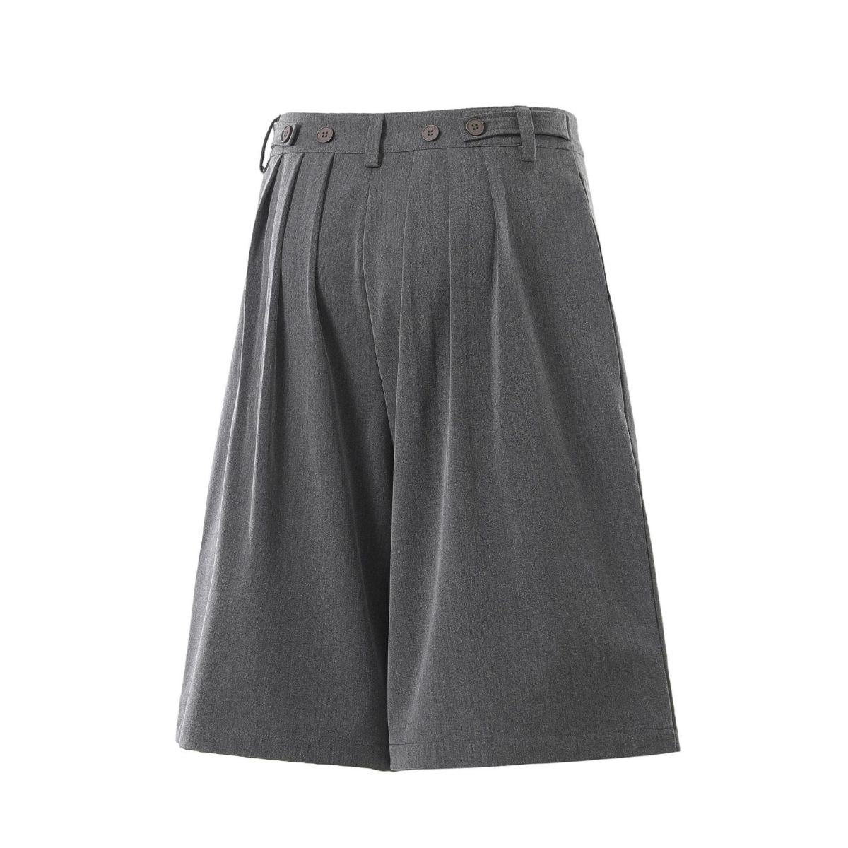 Vintage Pleated Wide Leg Cropped Trousers