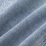 Lace-Trim Raw-Hem Denim Vest