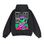 Surfer Graffiti Cartoon Double Slider Zip Hoodie-INNBLAC Fashion Apparel