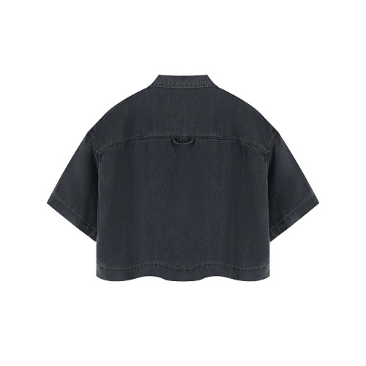 Washed Cotton Button Collar Tee 310G