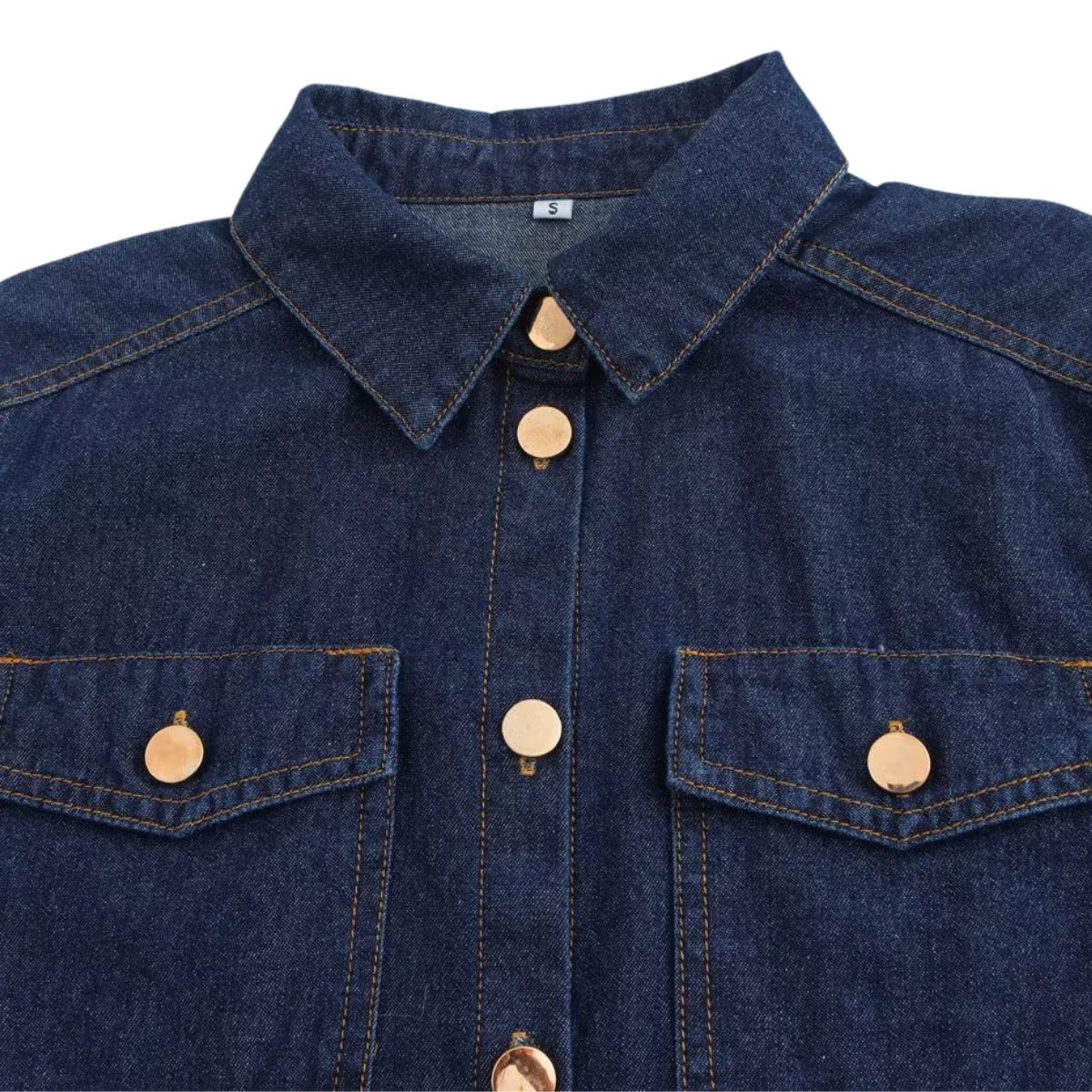 Women's Simple Denim Shirt Casual Long Sleeve Shirt Jacket