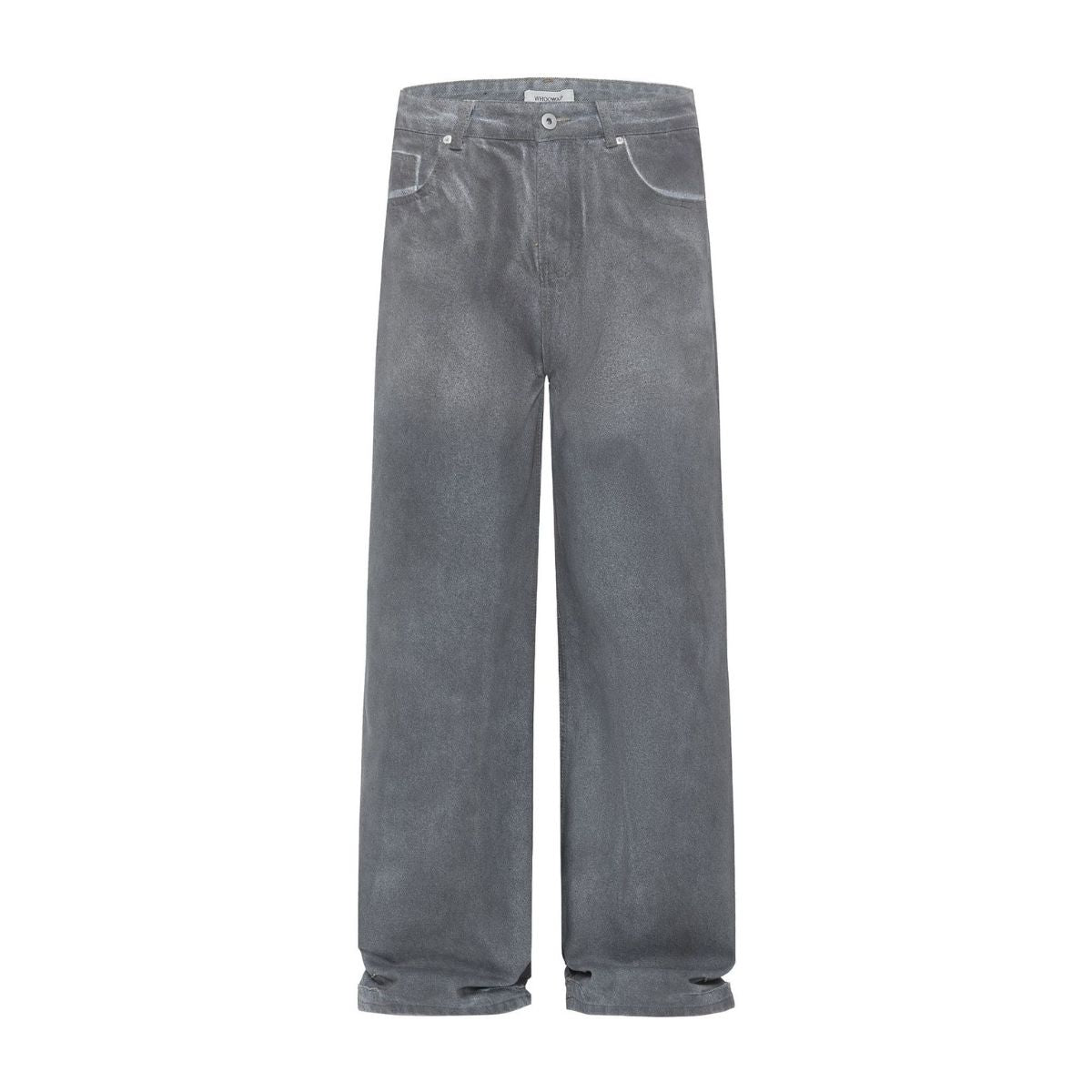 Vintage Washed Spray-Dyed Relaxed Straight-Leg Jeans