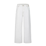 Paris Button Baggy Wide-Leg Denim Jeans