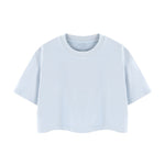Snowflake Washed Boxy Cropped Cotton Tee 2026