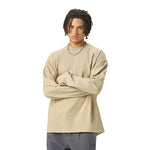 Solid Long-Sleeve Cotton T-Shirt 270gsm