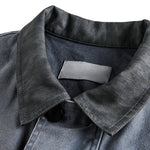 Vintage Washed Canvas Barn-style Loose-fitting Denim Jacket