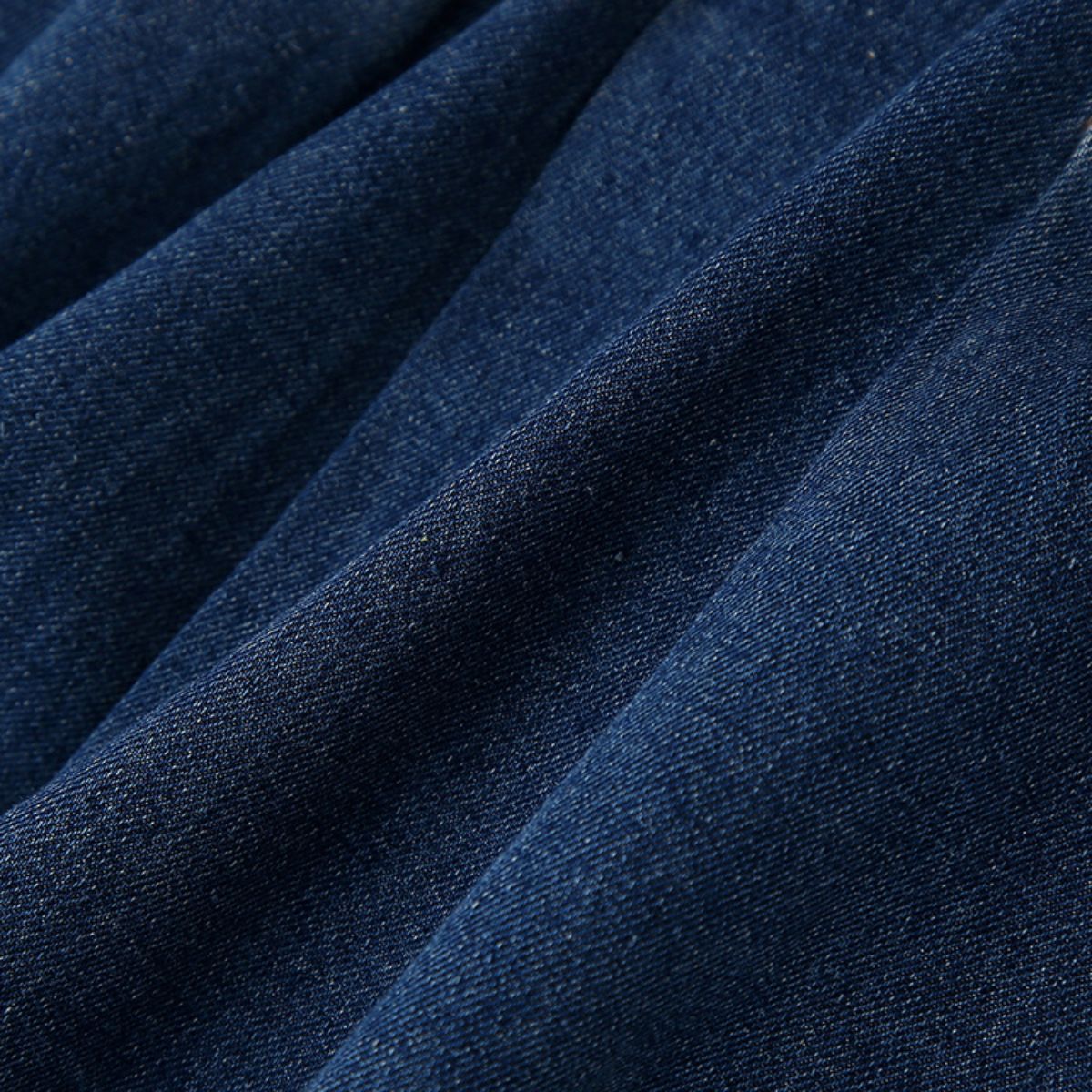 A-Line Sleeveless Denim Midi Dress