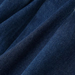 A-Line Sleeveless Denim Midi Dress