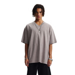 Batik Vintage Washed V-Neck T-Shirt 250gsm