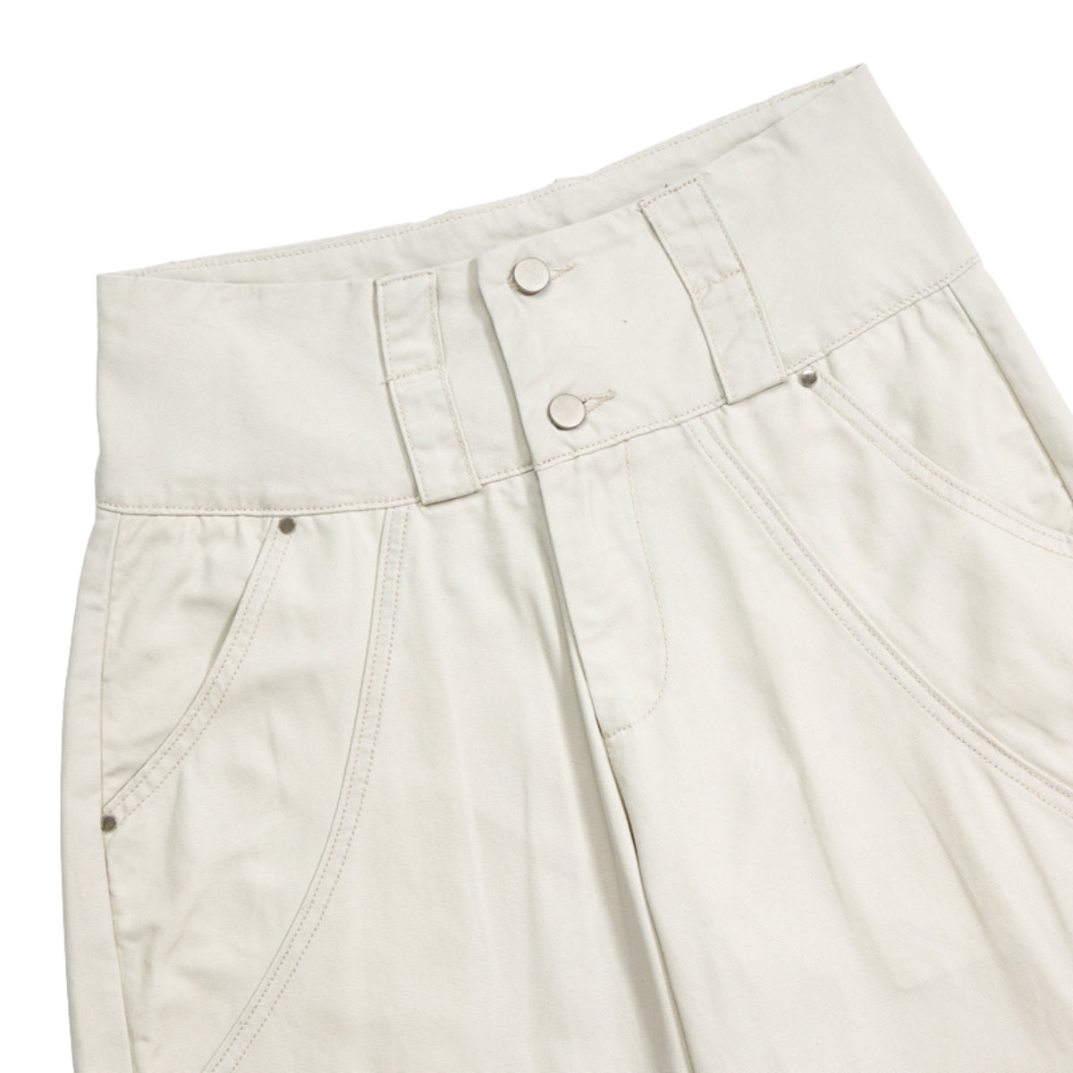 High-Waist Multi-Pocket Cargo Bermuda Shorts