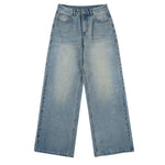 Light Blue Vintage Wash Baggy Jeans