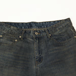 Wrinkle Wash Vintage Straight Jeans