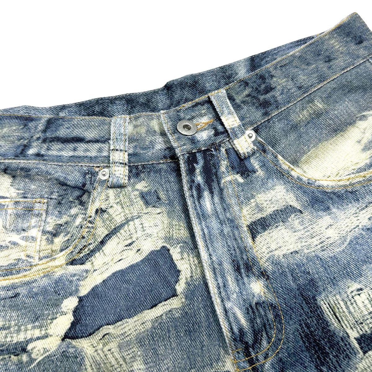 Smoke Rise Relaxed Fit Repaired & Distressed Jeans