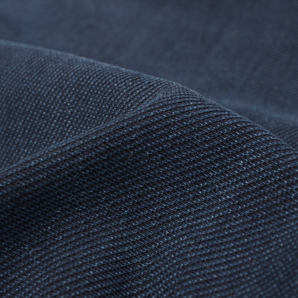 High-Waisted A-Line Knit Denim Skirt