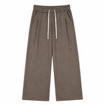 Quiet Luxury Old Money Style 320G Flower-Sand Straight-Leg Trousers