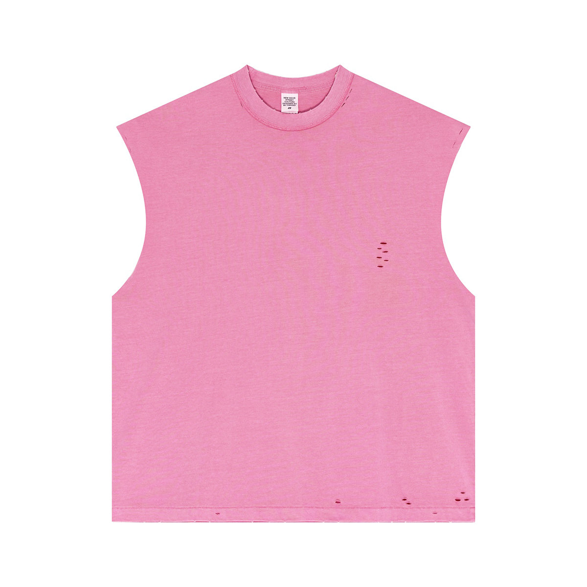 Camiseta sin mangas Raw Edge Destructive Muscle de 275 g/m²