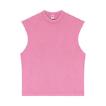 Sleeveless Raw Edge Reverse Tee 275gsm