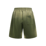 Splatter Dye Washed Distressed Air Mamba Shorts