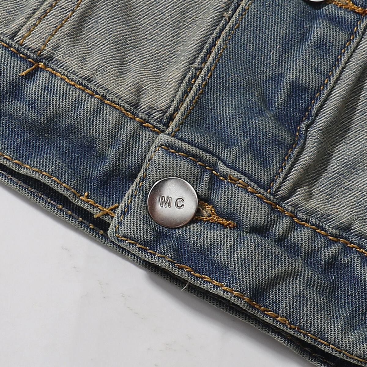 Classic Reverse Denim Trucker Jacket