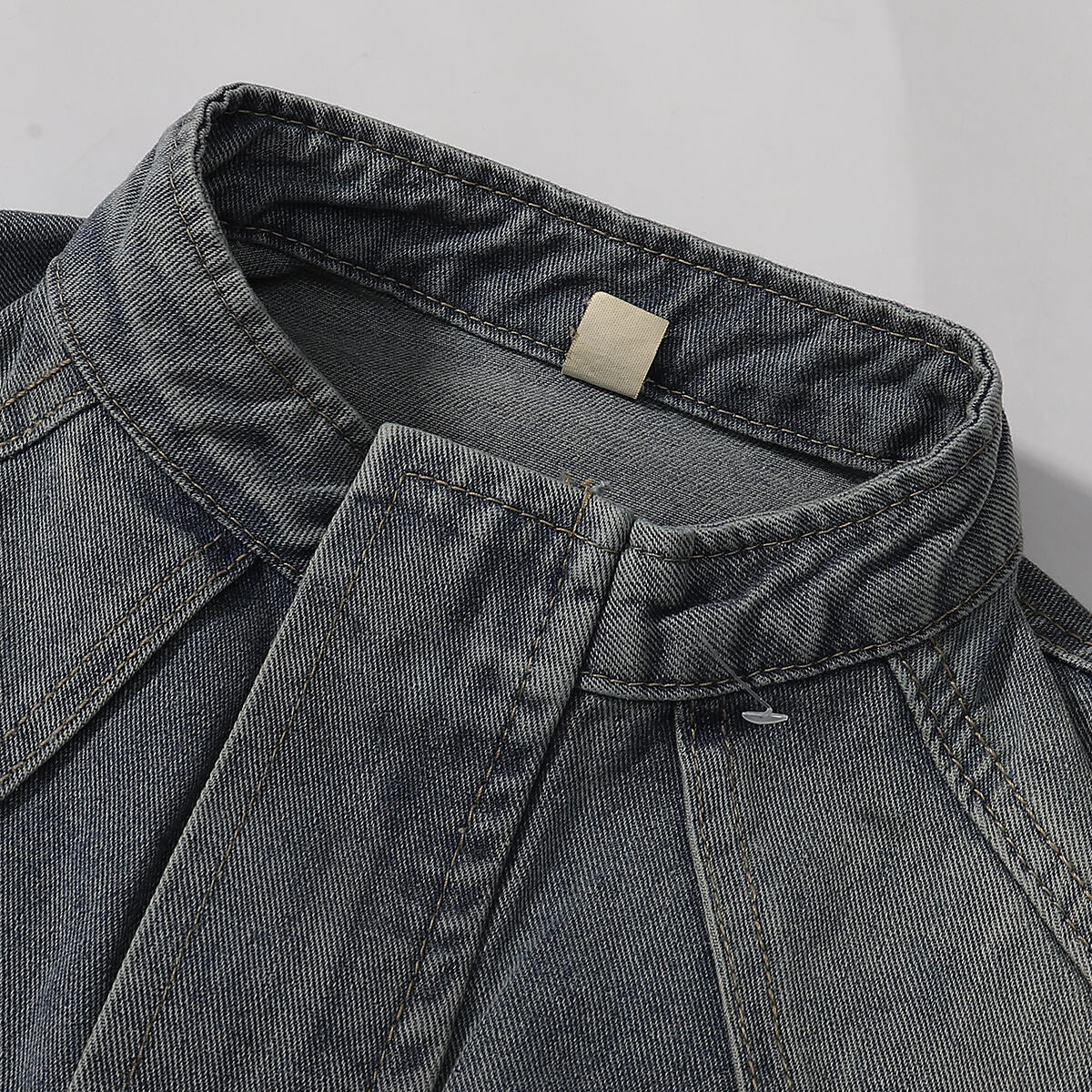 Washed Faded Oversized Denim Jacket