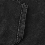 Men's Stone-washed Destroyed Hoodie