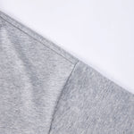 Oversized Minimal Tee Raw Edge Contrast Stitching