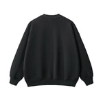 Solid Color Side-Split Fleece Sweatshirt
