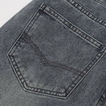 Vintage Wash Wide Leg Denim Jeans